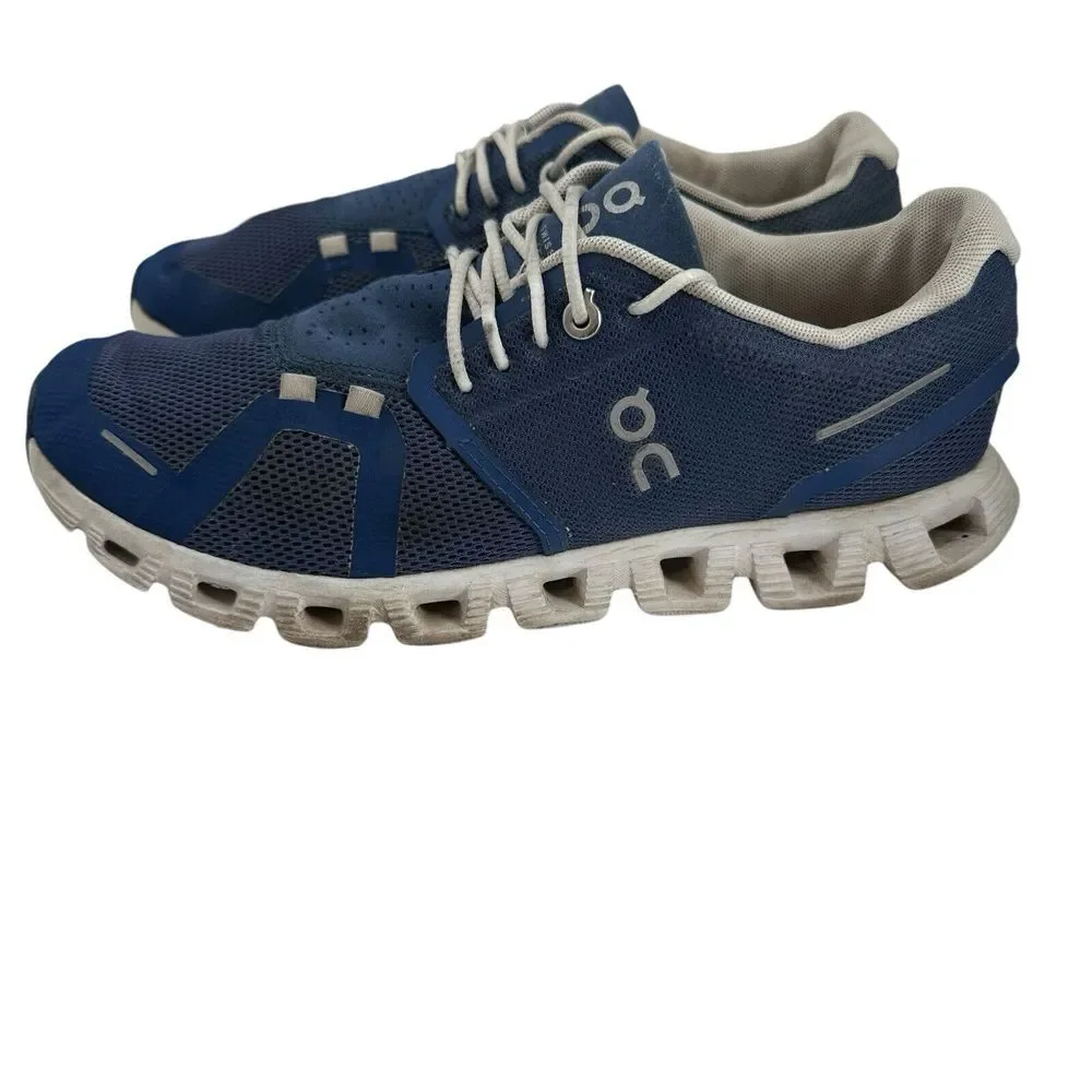 ON‎ Women's Cloud 5 Running Shoe Denim/White